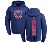 MLB Nike Chicago Cubs #38 Carlos Zambrano Royal Blue Backer Pullover Hoodie
