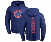 MLB Nike Chicago Cubs #41 Steve Cishek Royal Blue Backer Pullover Hoodie