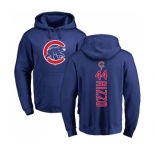MLB Nike Chicago Cubs #44 Anthony Rizzo Royal Blue Backer Pullover Hoodie
