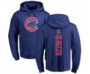 MLB Nike Chicago Cubs #44 Anthony Rizzo Royal Blue Backer Pullover Hoodie