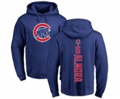 MLB Nike Chicago Cubs #5 Albert Almora Jr Royal Blue Backer Pullover Hoodie
