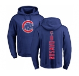 MLB Nike Chicago Cubs #8 Andre Dawson Royal Blue Backer Pullover Hoodie