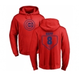 MLB Nike Chicago Cubs #8 Ian Happ Red RBI Pullover Hoodie
