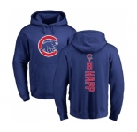 MLB Nike Chicago Cubs #8 Ian Happ Royal Blue Backer Pullover Hoodie