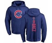 MLB Nike Chicago Cubs #9 Javier Baez Royal Blue Backer Pullover Hoodie