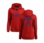 MLB Women's Nike Chicago Cubs #1 Kosuke Fukudome Red RBI Pullover Hoodie