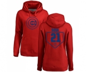 MLB Women's Nike Chicago Cubs #21 Sammy Sosa Red RBI Pullover Hoodie