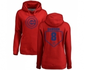 MLB Women's Nike Chicago Cubs #8 Andre Dawson Red RBI Pullover Hoodie