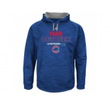 Men's Chicago Cubs Royal 2015 Playoff On Field Take October Streak Fleece Hoodie
