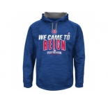 Men's Chicago Cubs Royal 2016 Postseason Authentic Collection Came To Reign Streak Pullover Hoodie