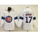 hicago Cubs #17 Kris Bryant White Pullover MLB Hoodie
