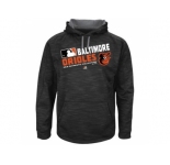 Men's Baltimore Orioles Big & Tall On-Field Black Team Choice Streak Therma Base Fleece Hoodie
