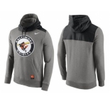 Men's Baltimore Orioles Nike Gray Cooperstown Collection Hybrid Pullover Hoodie