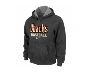 Arizona Diamondbacks Crimson Pullover Hoodie D.Grey
