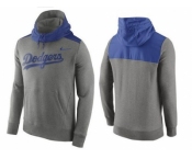 Men's Los Angeles Dodgers Nike Gray Cooperstown Collection Hybrid Pullover Hoodie