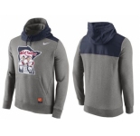 Men's Minnesota Twins Nike Gray Cooperstown Collection Hybrid Pullover Hoodie
