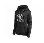 Women's New York Yankees Platinum Collection Pullover Hoodie Black