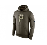Men's Pittsburgh Pirates Nike Olive Salute To Service KO Performance Hoodie