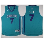 Charlotte Hornets #7 Jeremy Lin Teal Stitched NBA Jersey