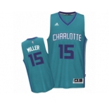 Men's Adidas Charlotte Hornets #15 Percy Miller Authentic Light Blue Road NBA Jersey