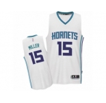 Men's Adidas Charlotte Hornets #15 Percy Miller Authentic White Home NBA Jersey