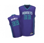 Men's Adidas Charlotte Hornets #33 Marco Belinelli Swingman Purple Alternate NBA Jersey