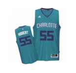 Men's Adidas Charlotte Hornets #55 Roy Hibbert Swingman Light Blue Road NBA Jersey