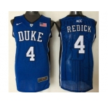 Duke Blue Devils #4 J.J. Redick Blue Basketball Stitched NCAA Jersey