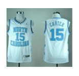 NBA NCAA North Carolina Tar Heels Vince Carter #15 College white
