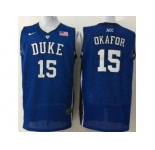 NCAA Blue Devils #15 Jahlil Okafor Royal Blue Basketball Stitched Jerseys