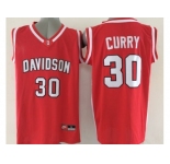 NCAA Davidson Wildcats #30 Curry red Basketball Stitched Jerseys