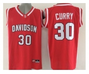 NCAA Davidson Wildcats #30 Curry red Basketball Stitched Jerseys