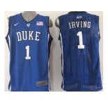 NCAA Duke Blue Devils #1 Irving blue Basketball Jerseys
