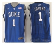 NCAA Duke Blue Devils #1 Irving blue Basketball Jerseys