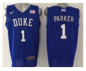 NCAA Duke Blue Devils #1 Jabari Parker blue Stitched Jerseys(Parker)