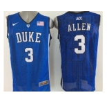 NCAA Duke Blue Devils #3 Grayson Allen Royal Blue Basketball Stitched Jerseys