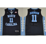 North Carolina #11 Brice Johnson Black Basketball Stitched NCAA Jersey