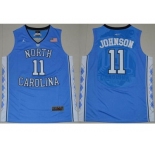North Carolina #11 Brice Johnson Blue Basketball Stitched NCAA Jersey