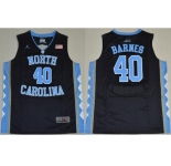 North Carolina #40 Harrison Barnes Black Basketball Stitched NCAA Jersey