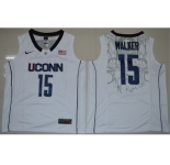 UConn Huskies #15 Kemba Walker White Basketball Stitched NCAA Jersey