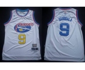 nba Denver Nuggets #9 Andre Iguodala ABA Hardwood Classic White(Revolution 30 Swingman)