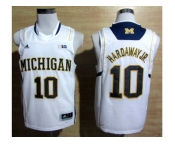 ncaa jerseys michigan wolverines #10 tim hardawayjr white[big]