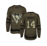 Adidas Pittsburgh Penguins #14 Chris Kunitz Green Salute to Service Stitched NHL Jersey