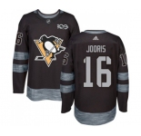 Adidas Pittsburgh Penguins #16 Josh Jooris Authentic Black 1917-2017 100th Anniversary NHL Jersey