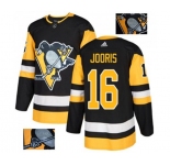 Adidas Pittsburgh Penguins #16 Josh Jooris Authentic Black Fashion Gold NHL Jersey