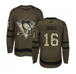 Adidas Pittsburgh Penguins #16 Josh Jooris Authentic Green Salute to Service NHL Jersey