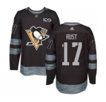 Adidas Pittsburgh Penguins #17 Bryan Rust Authentic Black 1917-2017 100th Anniversary NHL Jersey