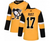 Adidas Pittsburgh Penguins #17 Bryan Rust Authentic Gold Alternate NHL Jersey