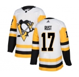 Adidas Pittsburgh Penguins #17 Bryan Rust Authentic White Away NHL Jersey