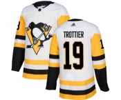 Adidas Pittsburgh Penguins #19 Bryan Trottier Authentic White Away NHL Jersey